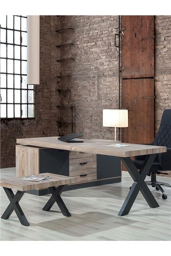 Eymense Aspendos Kahverengi Ofis Takımı