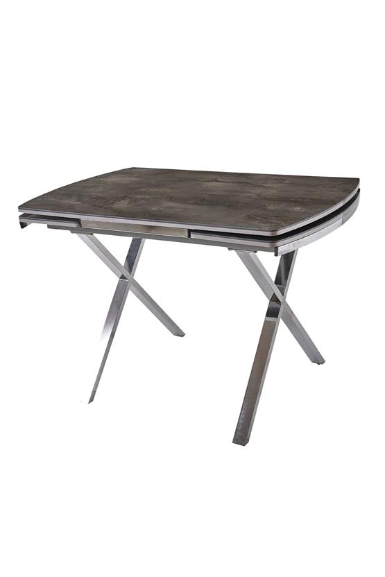 Eymense Astera 4 Sandalyeli Açılır Mutfak Masa Takımı Gri