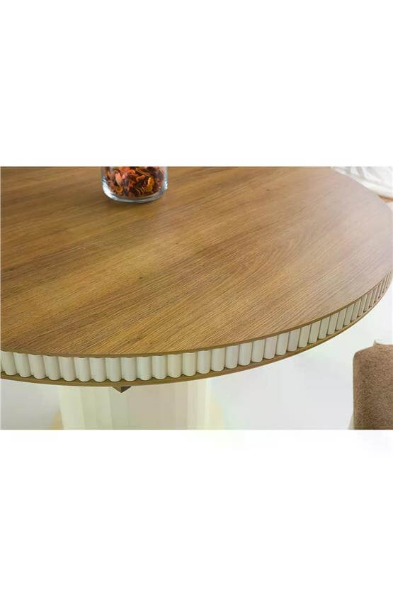 Eymense Beste 4 Sandalyeli Açılır Mutfak Masa Takımı Kahverengi