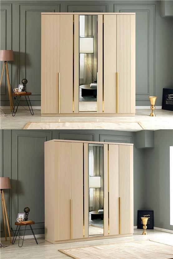 Eymense Biblo 200lük Gardırop Bej