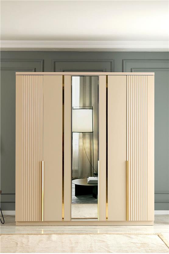 Eymense Biblo 200lük Gardırop Bej