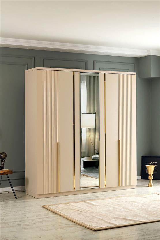 Eymense Biblo 200lük Gardırop Bej