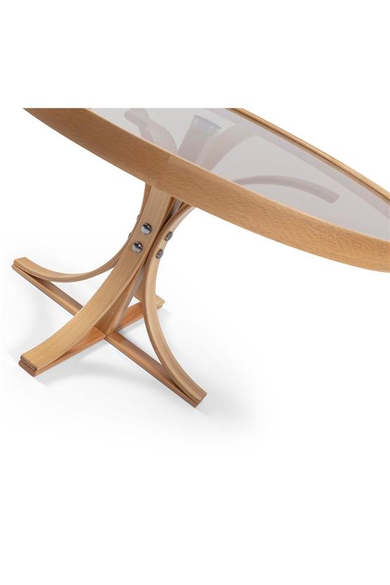 Eymense Boston Meşe Yan Sehpalı İkili Orta Sehpa Meşe