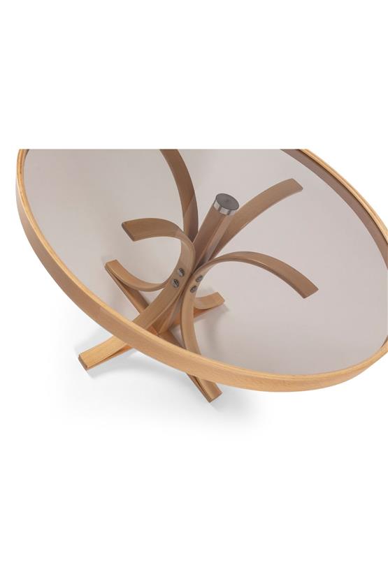 Eymense Boston Meşe Yan Sehpalı İkili Orta Sehpa Meşe