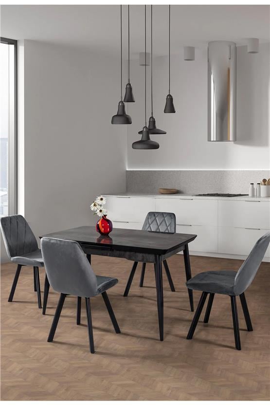 Eymense Bremen 4 Sandalyeli Mutfak Masa Takımı