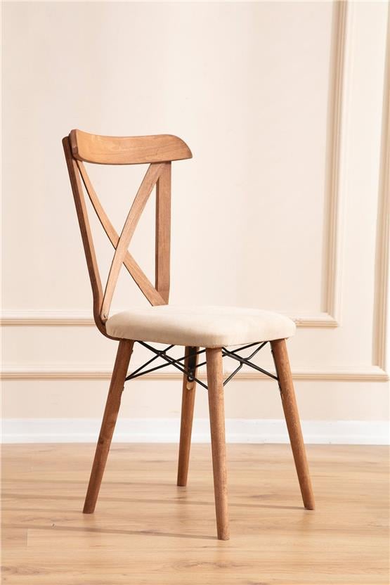 Eymense Cenova 4 Sandalyeli Mutfak Masa Takımı Ceviz