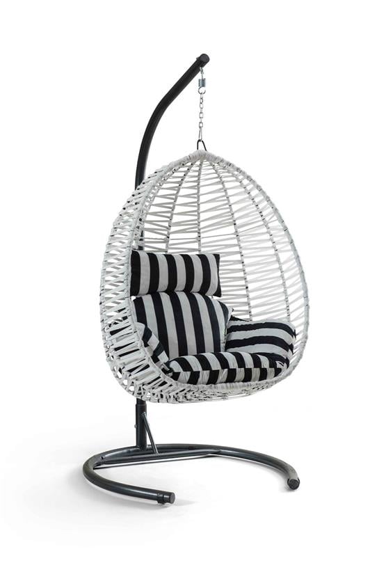 Eymense Class Rattan Salıncak Zebra Oturum