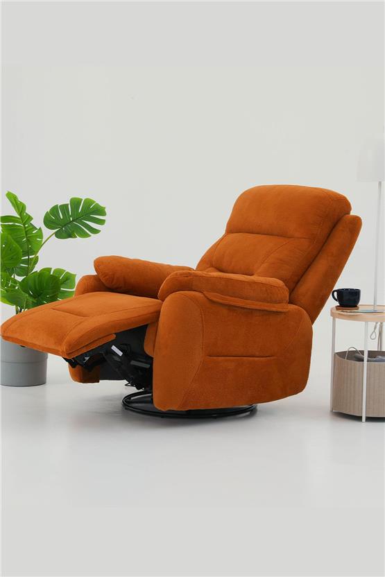 Eymense Comfort Elektrik Mekanizmalı TV Baba Koltuğu Turuncu