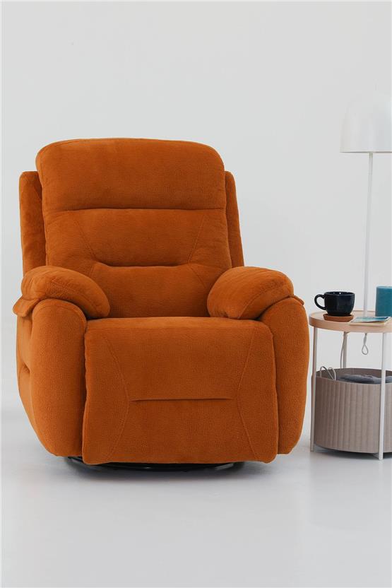 Eymense Comfort Elektrik Mekanizmalı TV Baba Koltuğu Turuncu