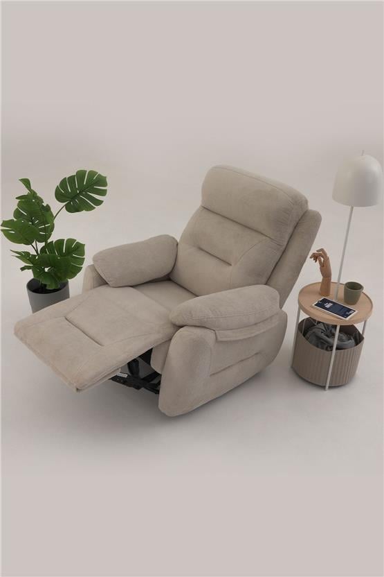 Eymense Comfort TV Koltuğu Fonksiyonel Baba Koltuğu Krem