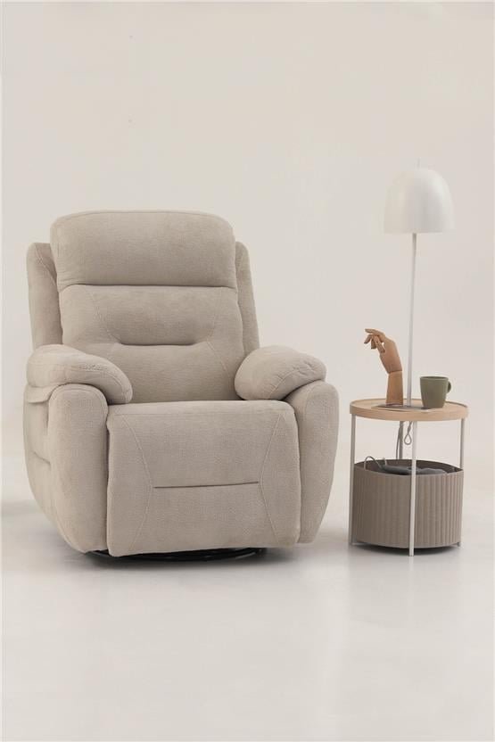 Eymense Comfort TV Koltuğu Fonksiyonel Baba Koltuğu Krem