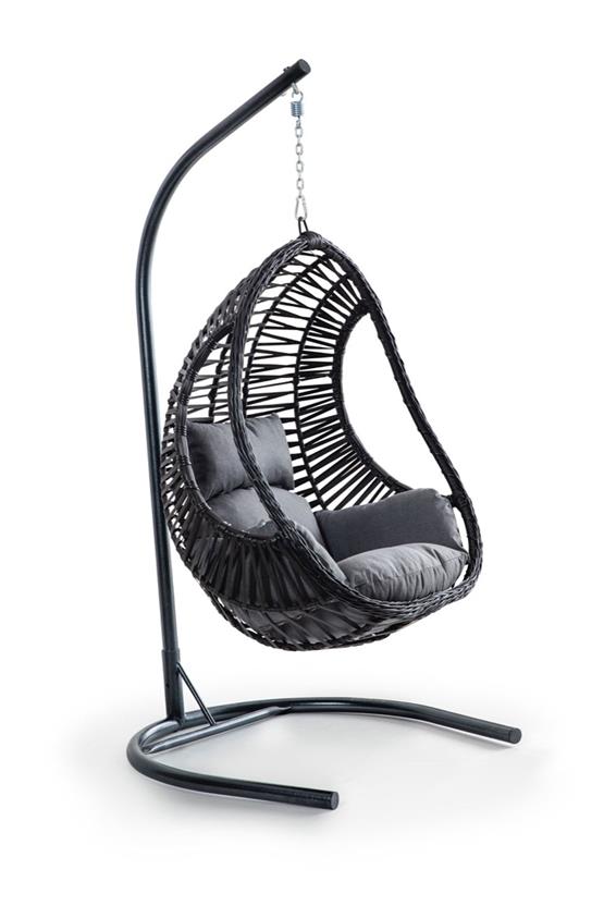 Eymense Cosmo Rattan Salıncak Antrasit Krem