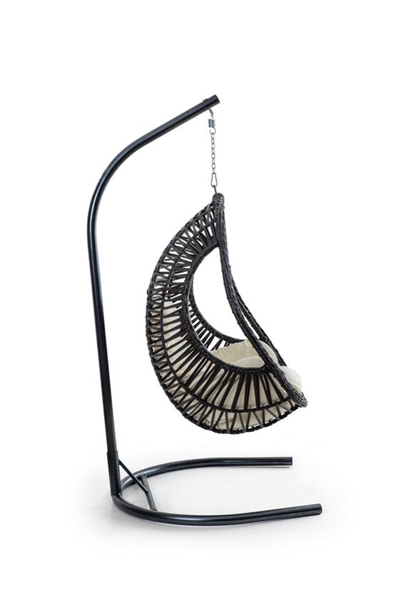 Eymense Cosmo Rattan Salıncak Kahve Krem Oturum