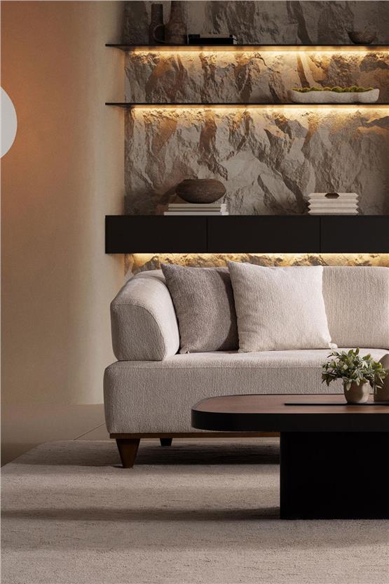 Eymense Dante Modüler Köşe Koltuk Takımı Krem