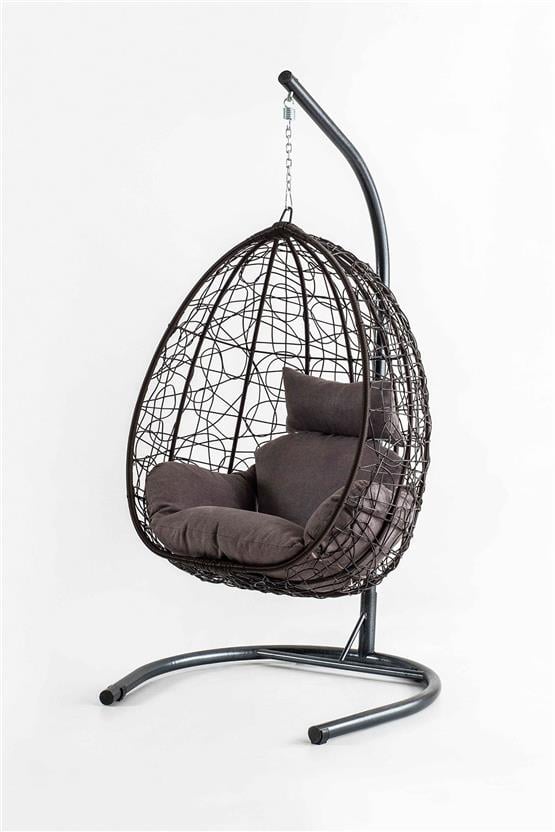 Eymense Deco Rattan Salıncak Kahve Kahve Oturum