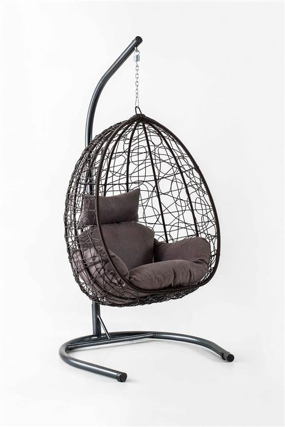 Eymense Deco Rattan Salıncak Kahve Kahve Oturum