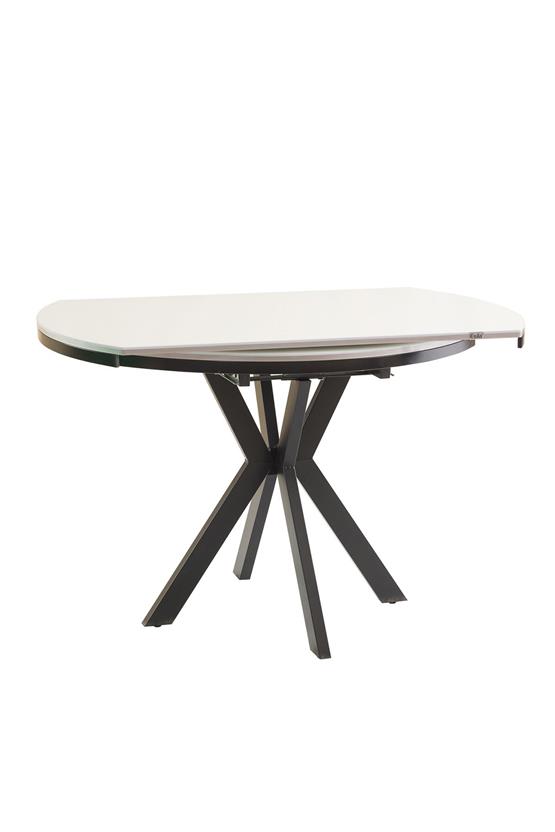 Eymense Defne 4 Sandalyeli Açılır Mutfak Masa Takımı Beyaz