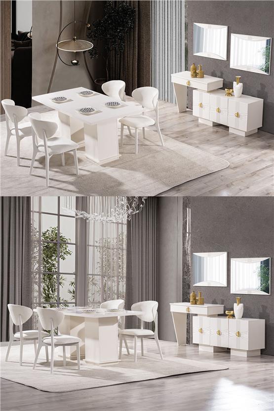 Eymense Dora 6 Sandalyeli Yemek Odası Takımı