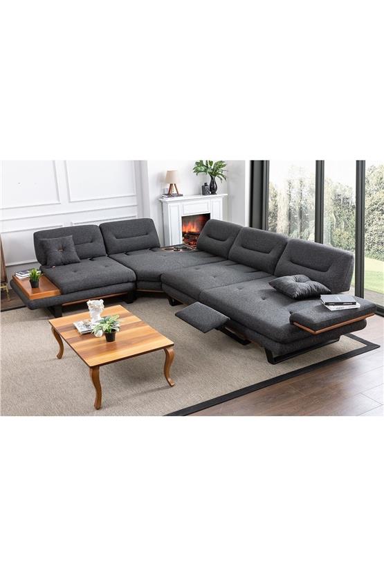 Eymense Efes Köşe Koltuk Takımı Ses Sistemli Antasit