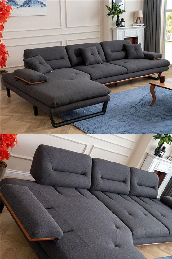 Eymense Efes Relax Köşe Koltuk Takımı Antrasit