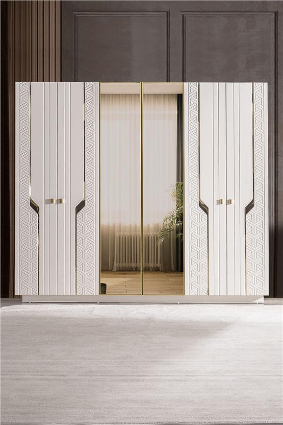 Eymense Elegance 6 Kapaklı Gardırop Dolap