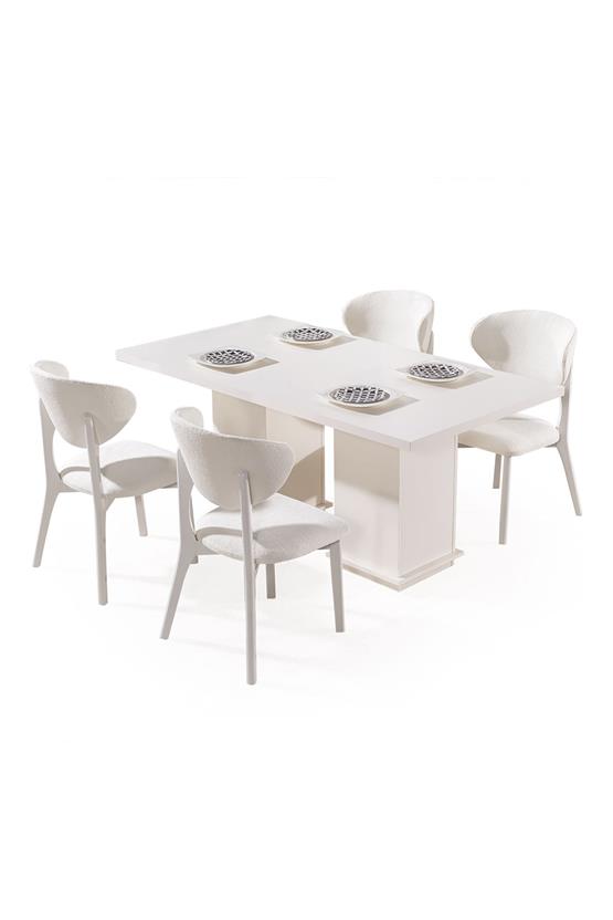 Eymense Elegance 6 Sandalyeli Yemek Masa Takımı