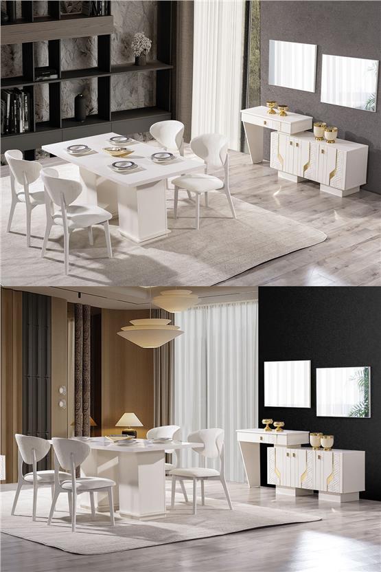 Eymense Elegance 6 Sandalyeli Yemek Odası Takımı