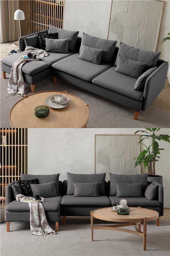 Eymense Flexy Köşe Koltuk Takımı Antrasit