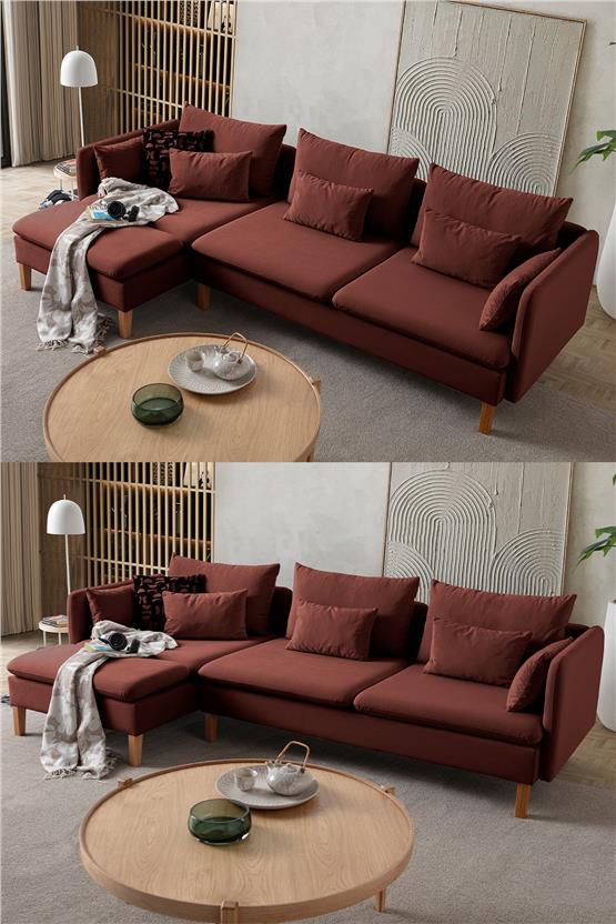 Eymense Flexy Köşe Koltuk Takımı Kiremit