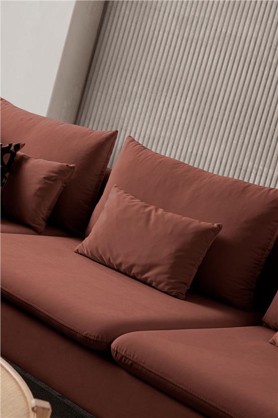 Eymense Flexy Köşe Koltuk Takımı Kiremit