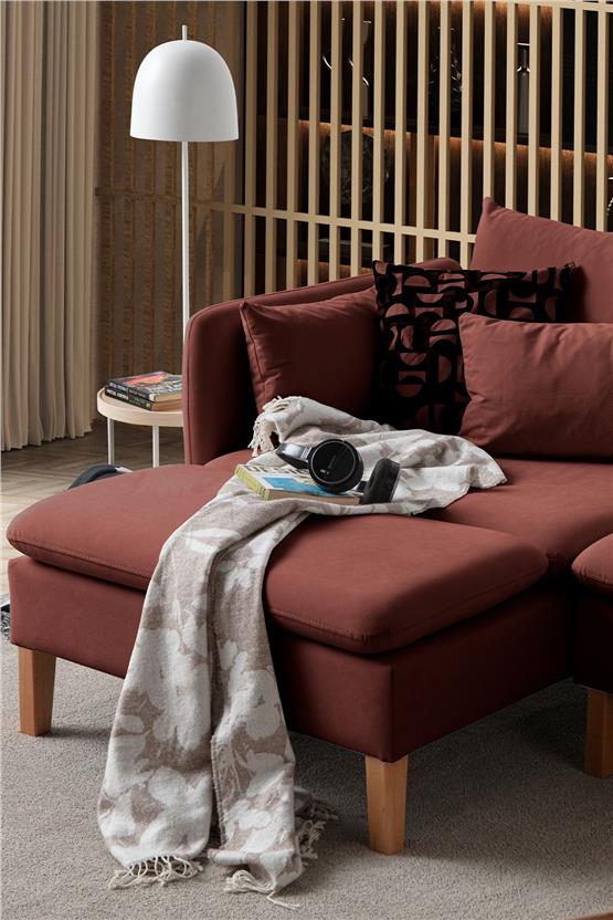 Eymense Flexy Köşe Koltuk Takımı Kiremit