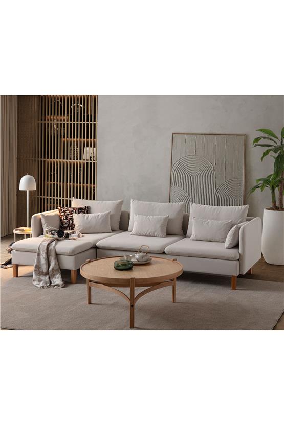 Eymense Flexy Köşe Koltuk Takımı Krem