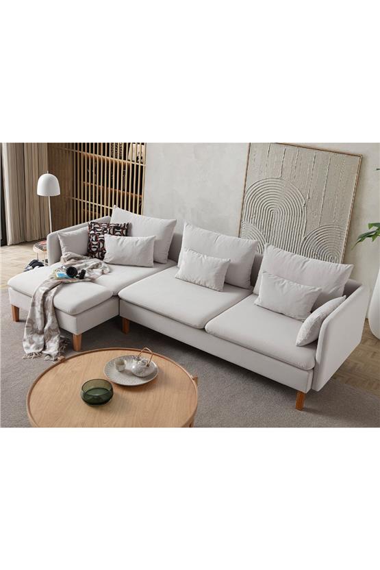 Eymense Flexy Köşe Koltuk Takımı Krem