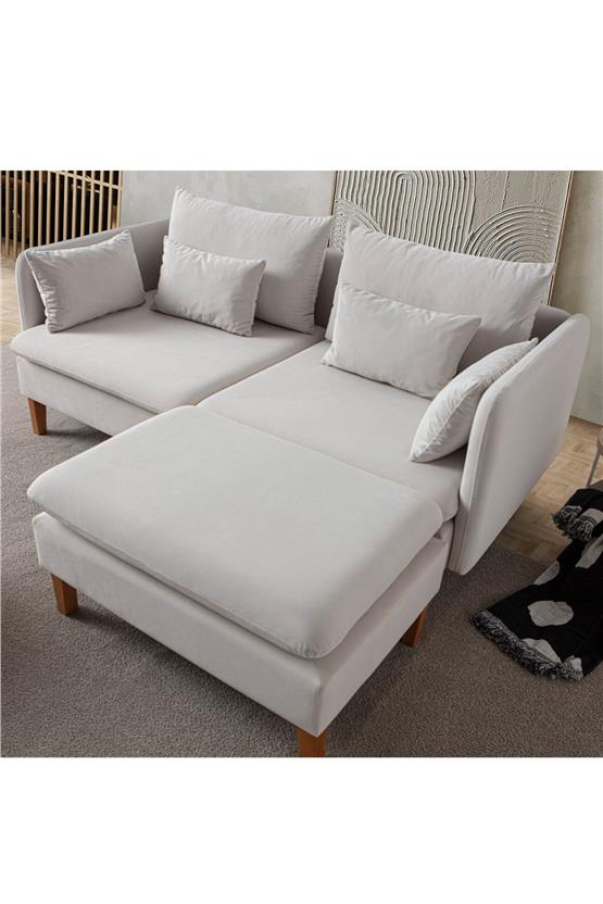 Eymense Flexy Mini Köşe Takımı Krem