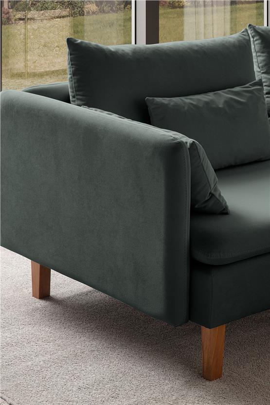Eymense Flexy Üçlü Kanepe Yeşil