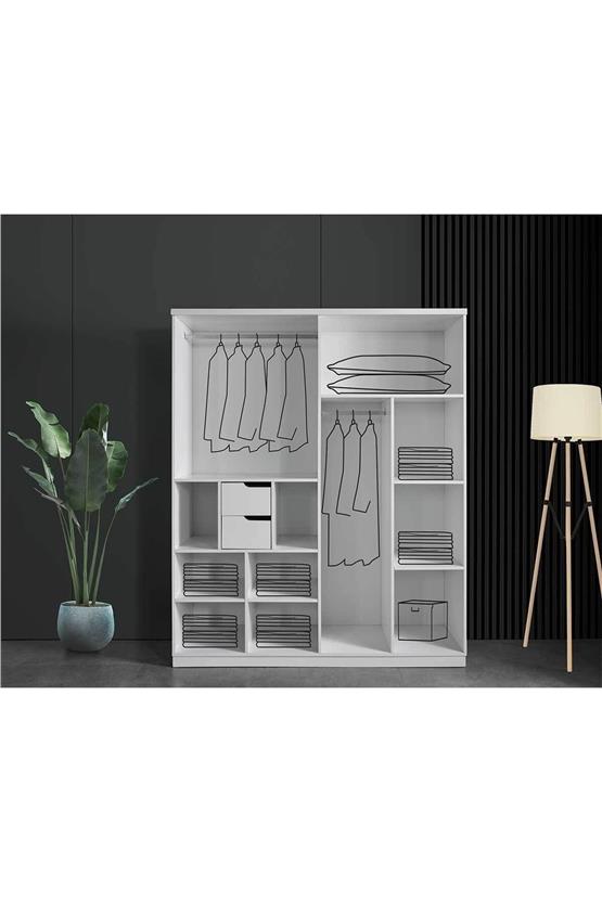 Eymense Focus 160lık Gardırop Beyaz