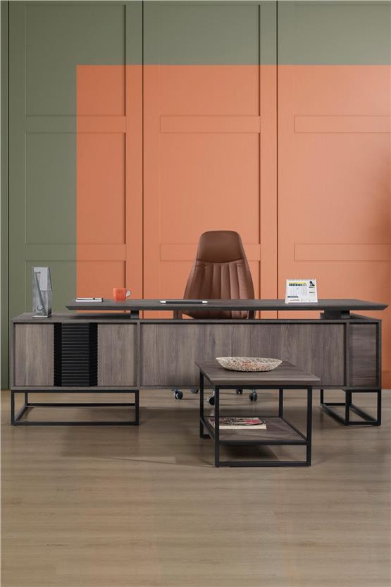 Eymense Galata Ofis Masası Ceviz