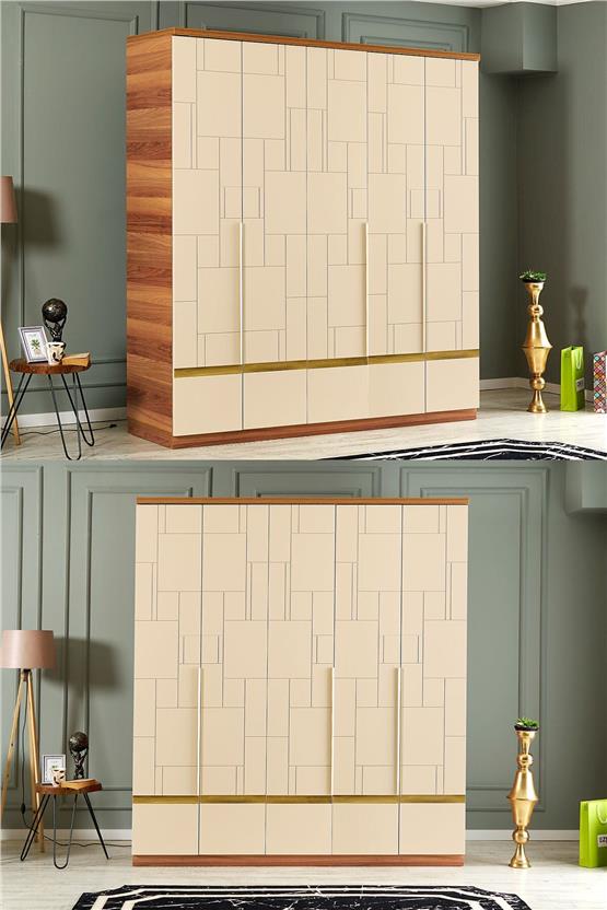 Eymense Helen 200lük Gardırop Bej