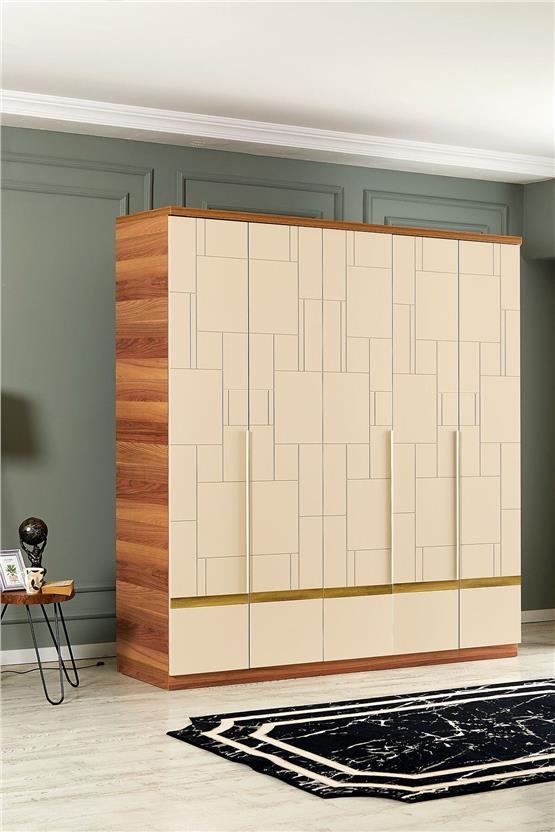 Eymense Helen 200lük Gardırop Bej