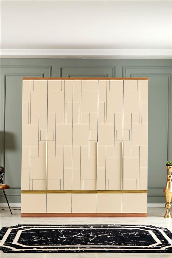 Eymense Helen 200lük Gardırop Bej