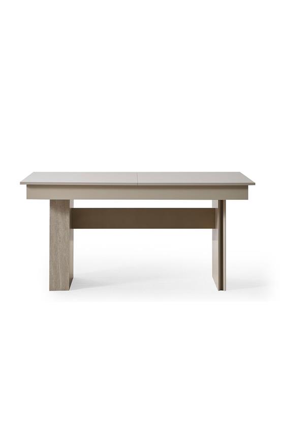 Eymense Hitit 4 Sandalyeli Yemek Masa Takımı Krem