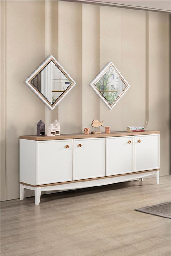 Eymense İpek 6 Sandalyeli Yemek Odası Takımı Krem