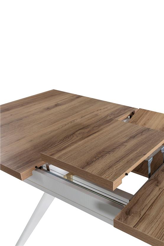 Eymense İpek 6 Sandalyeli Yemek Odası Takımı Krem