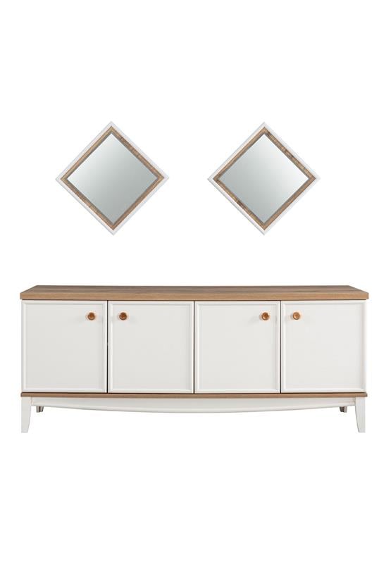 Eymense İpek Yemek Odası Konsolu Krem