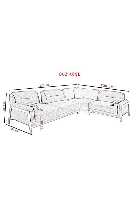 Eymense Kiremit Paris Köşe Koltuk Takımı