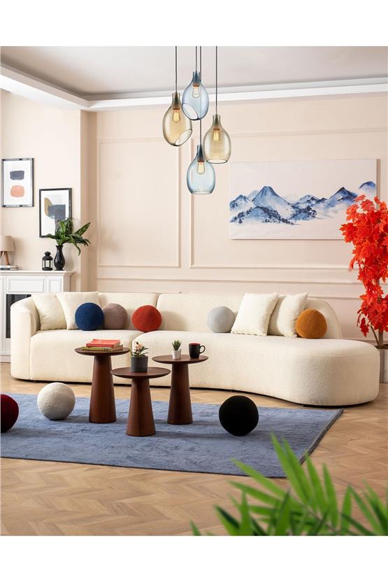 Eymense Kuğu Köşe Koltuk Krem