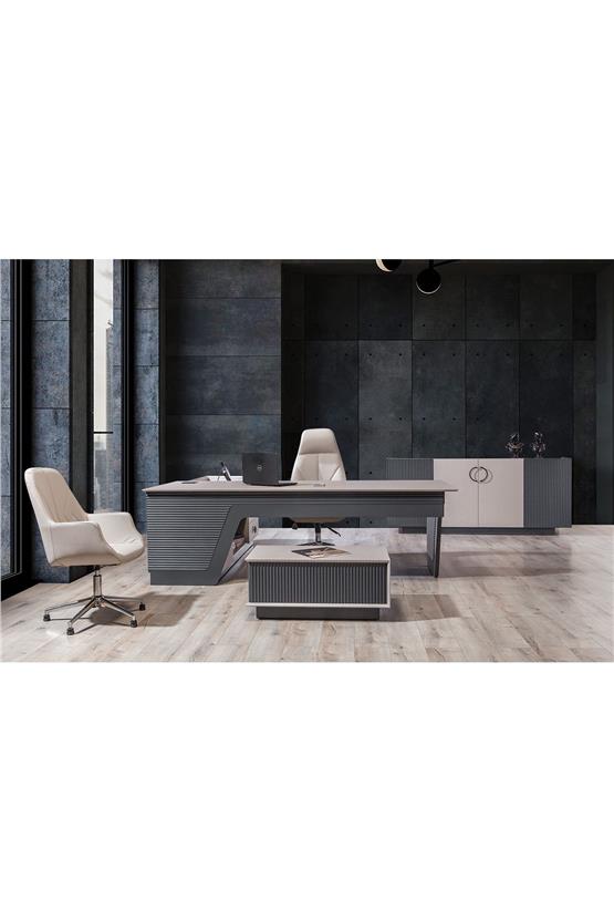 Eymense Kumsal Alfa Ses Sistemli Usb Girişli Kablosuz Şarjlı Ofis Takımı