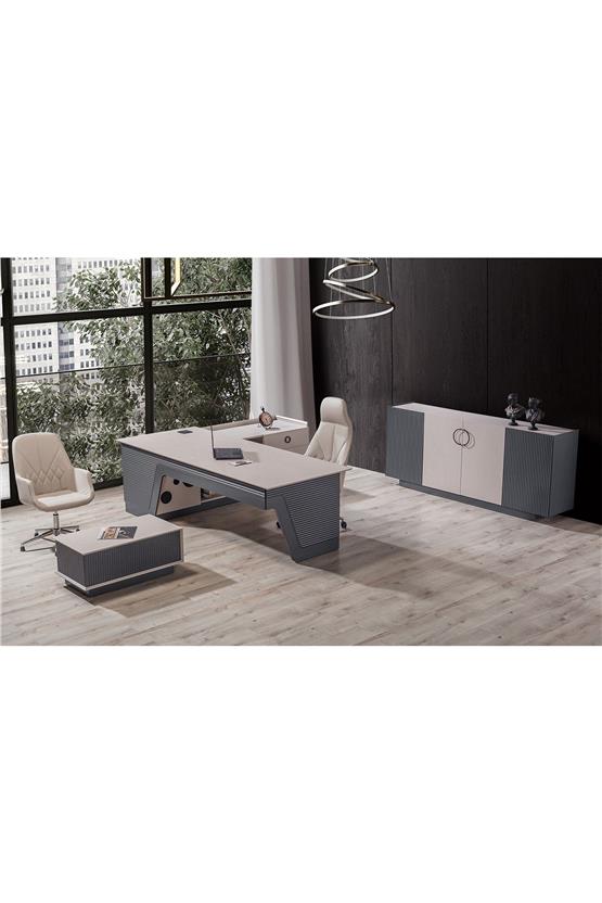 Eymense Kumsal Alfa Ses Sistemli Usb Girişli Kablosuz Şarjlı Ofis Takımı