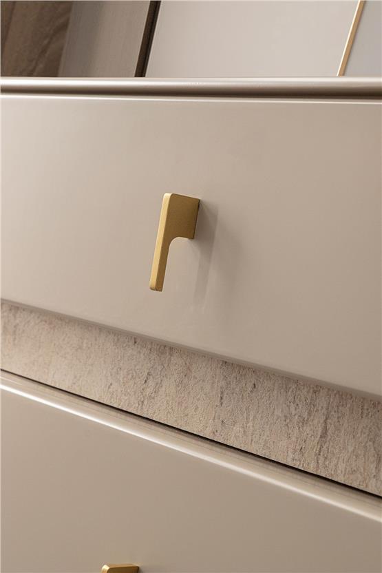 Eymense Kyoto Aynalı Yemek Odası Konsolu Krem