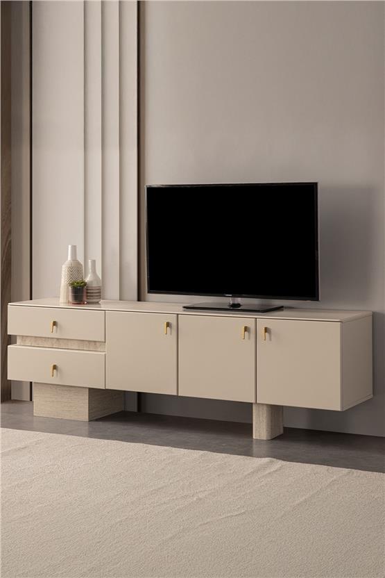 Eymense Kyoto Modern Tv Sehpası Krem